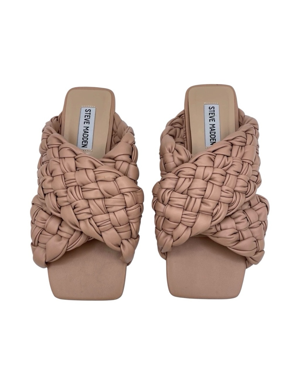 Steve Madden Marina Braided Sandals 6 Tan